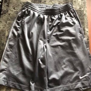 Men’s Gray Nike basketball shorts size medium